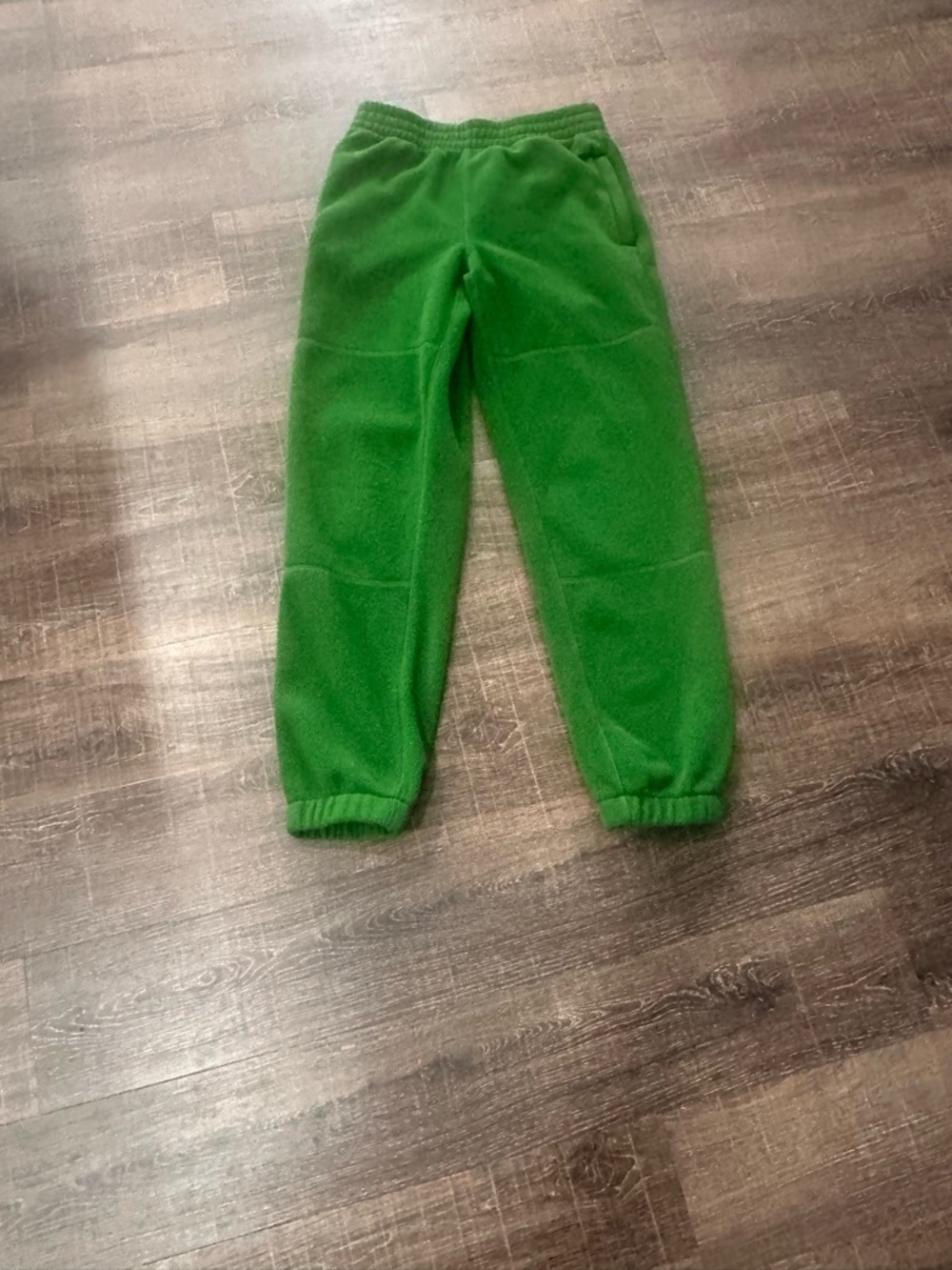 TNA Green Fleece Joggers Size Small